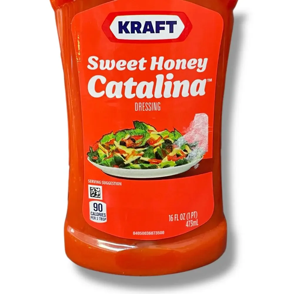Kraft Sweet Honey Catalina Salad Dressing 16 oz Lot of 2 Exp July 2025 Pantry
